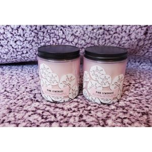 Bath and Body Works Pink Lemonade Fragrance Single Wick Candle Set of 2